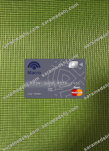 Argenitina Banco Macro S.A bank master card photolook front